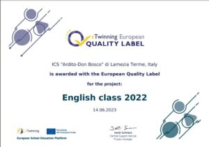 English class 2022
